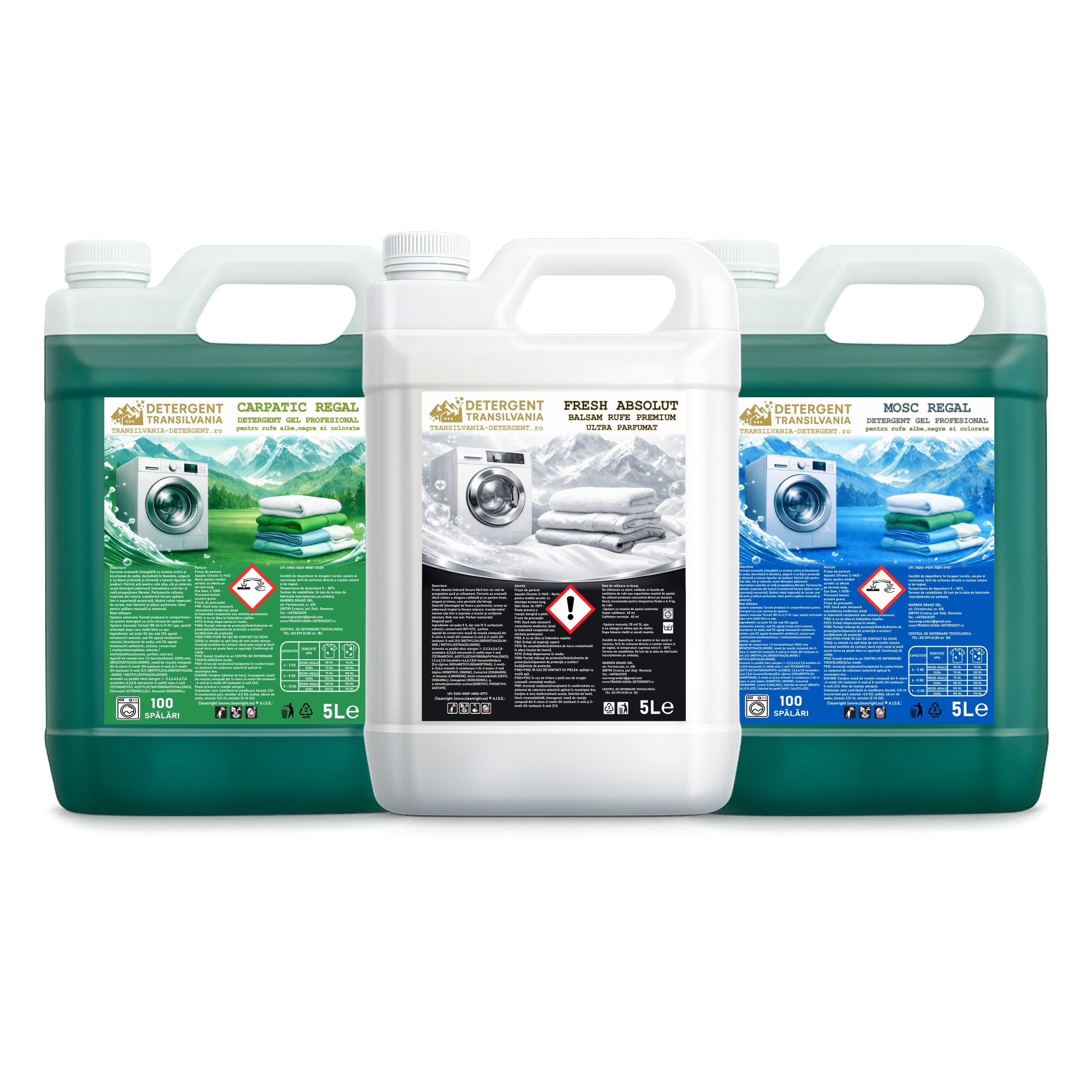 3x5L Pachet REGAL Detergent + Balsam
