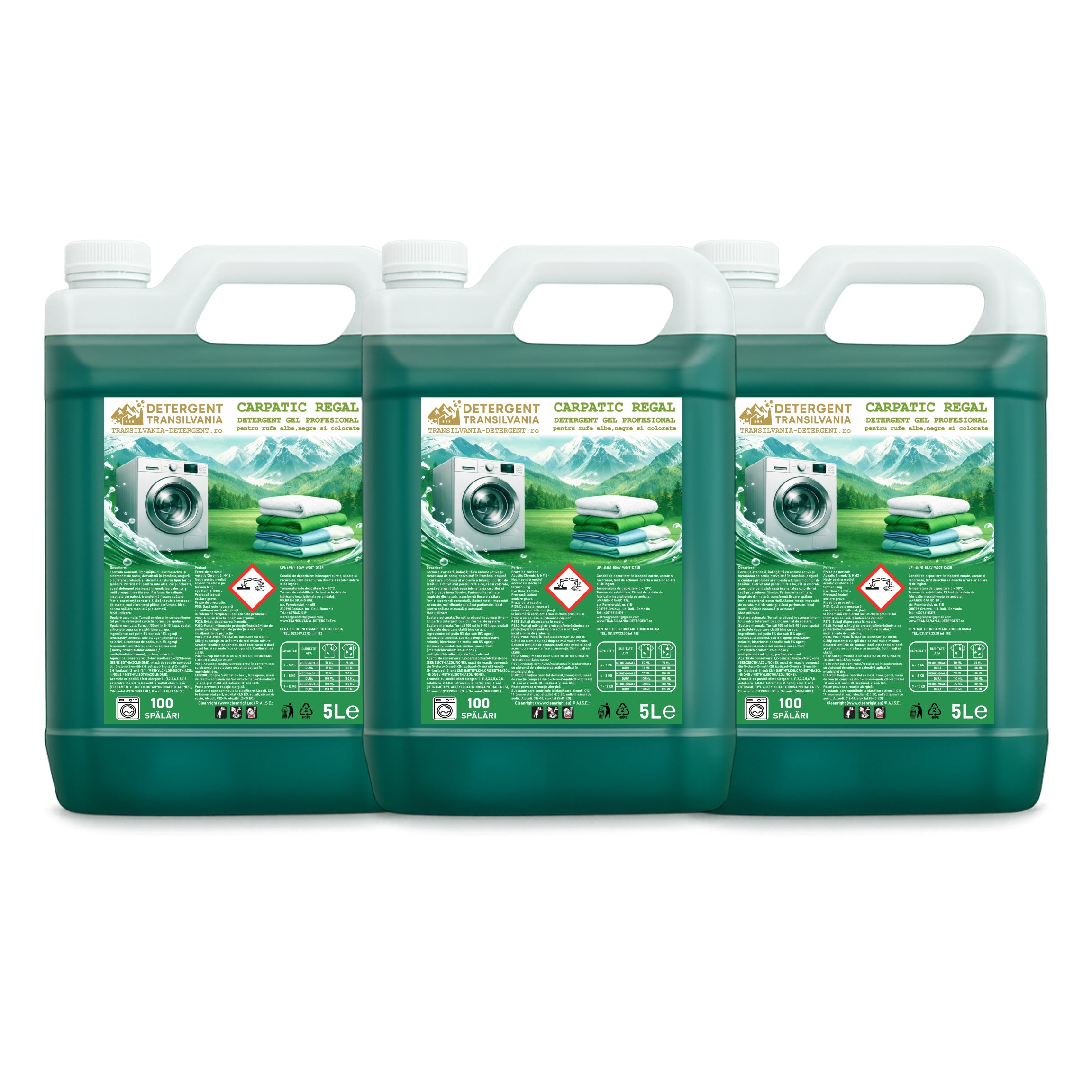 3x5L Pachet Detergent Gel CARPATIC