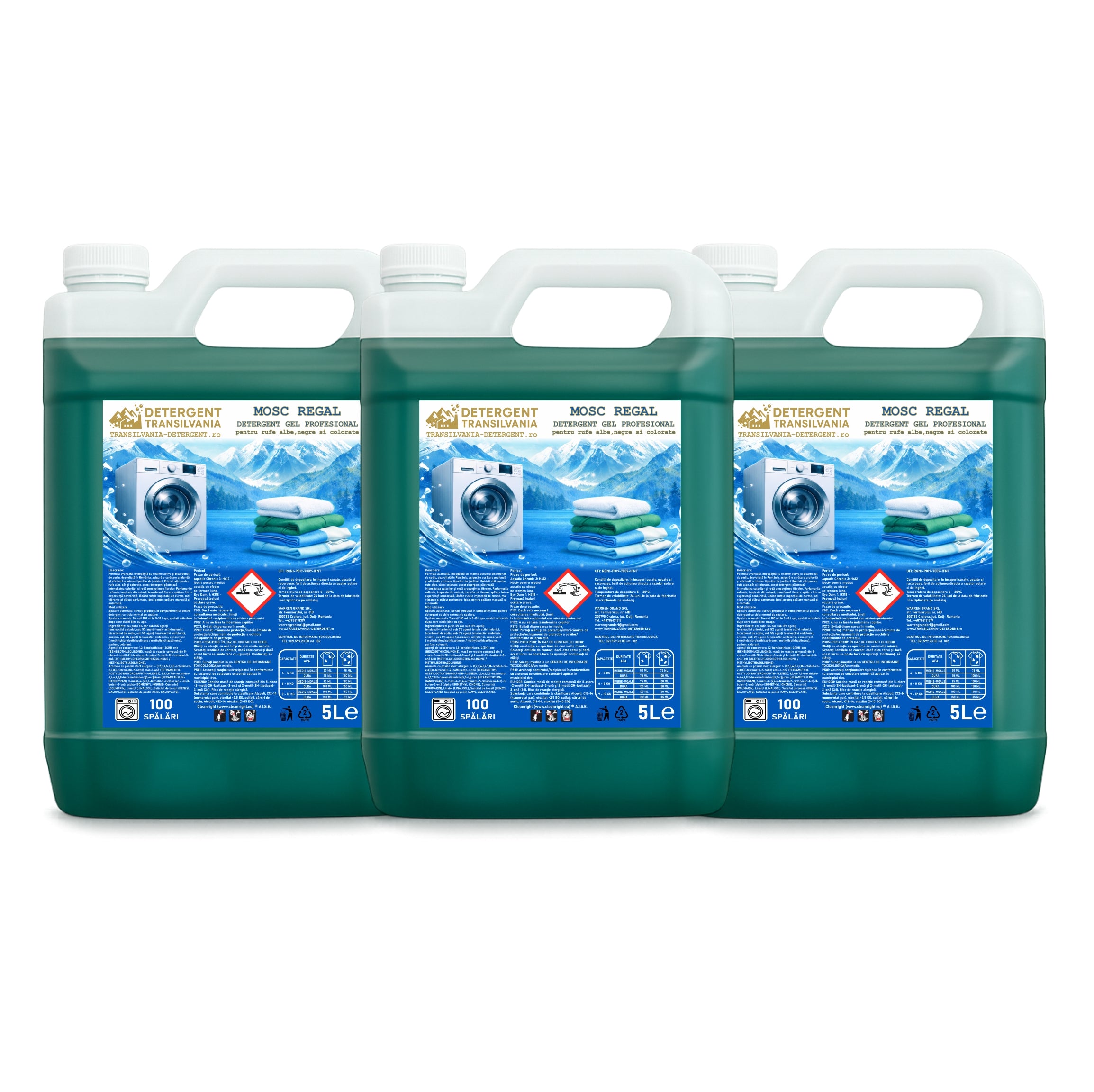 3x5L Pachet Detergent Gel MOSC